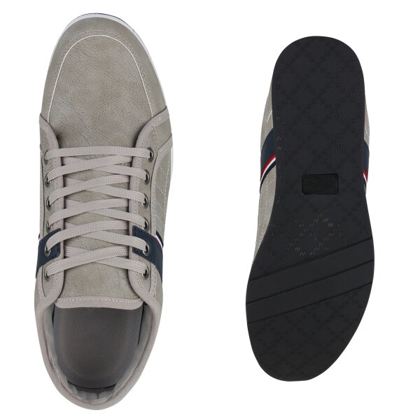 Stiefelparadies Herren Sneaker Low In Grau