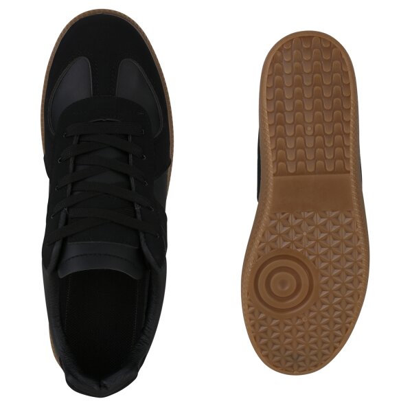Stiefelparadies Herren Sneaker Low In Schwarz
