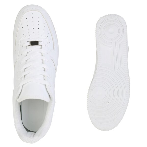 Stiefelparadies Herren Sneaker Low In Weiss