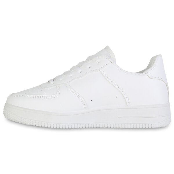 Stiefelparadies Herren Sneaker Low in Weiss