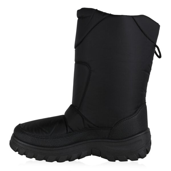 Stiefelparadies Herren Winter Boots in Schwarz