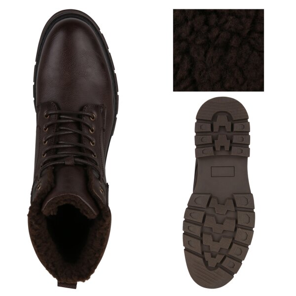 Stiefelparadies Herren Worker Boots In Dunkelbraun