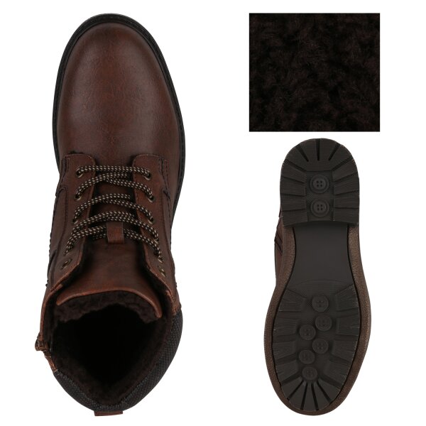 Stiefelparadies Herren Worker Boots in Hellbraun