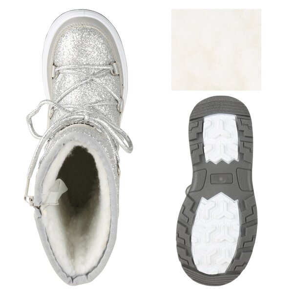Stiefelparadies Kinder Winter Boots In Silber