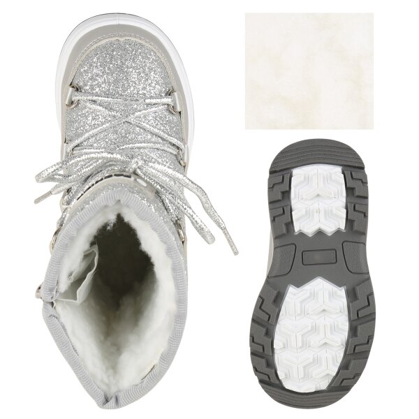 Stiefelparadies Kinder Winter Boots In Silber