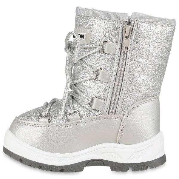 Stiefelparadies Kinder Winter Boots in Silber