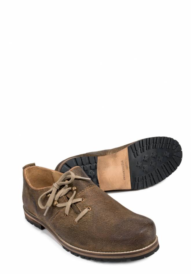 Stockerpoint Haferlschuh Edwin hellbraun gespeckt 42