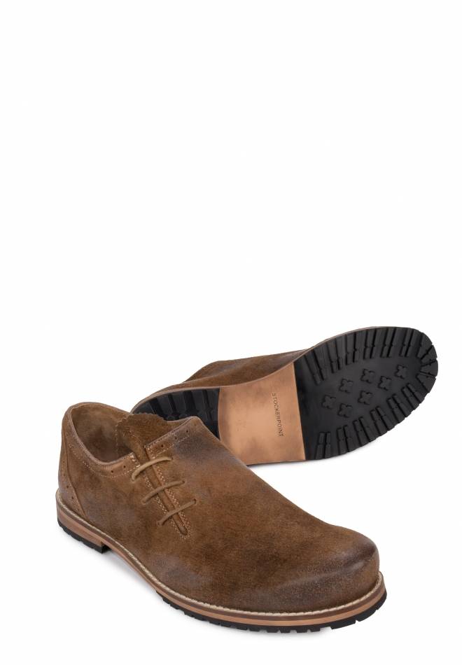 Stockerpoint Haferlschuh Granada hellbraun gespeckt 40