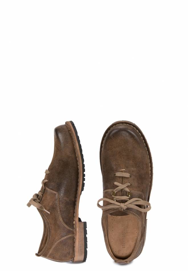 Stockerpoint Haferlschuh Marvin Hellbraun Gespeckt 40