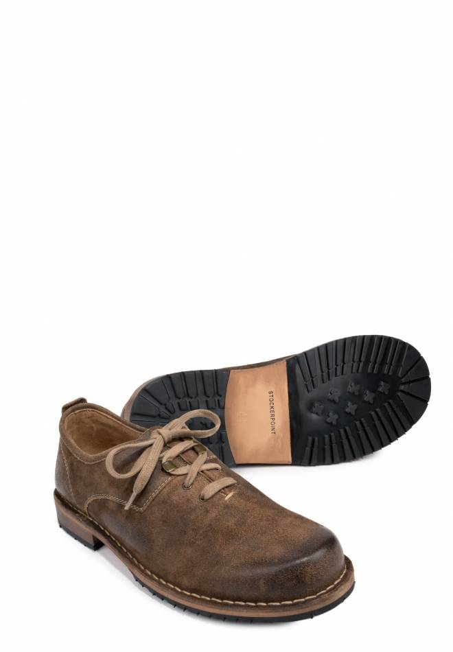 Stockerpoint Haferlschuh Marvin hellbraun gespeckt 40