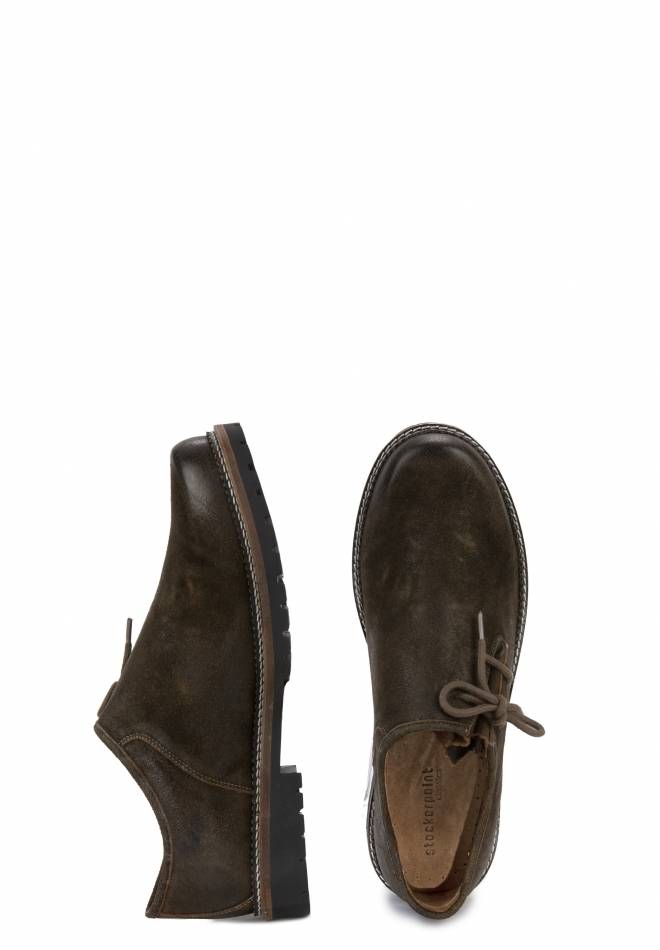 Stockerpoint Haferlschuh Tailor Dunkelbraun Vintage 40