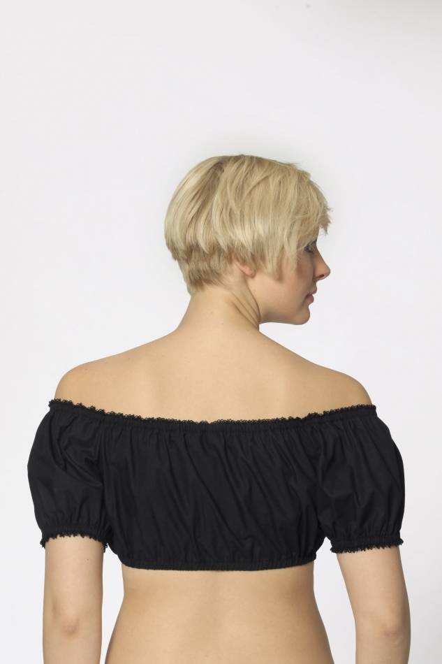 Stockerpoint Bluse Georgette Schwarz 34