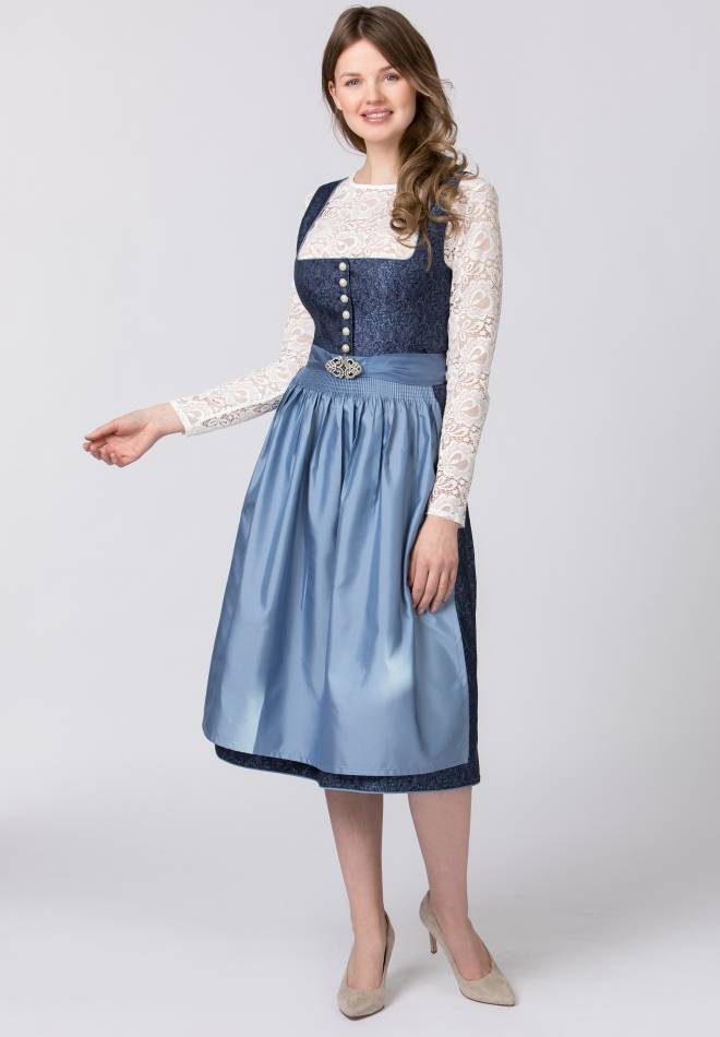 Stockerpoint Dirndl Leonora blau 32