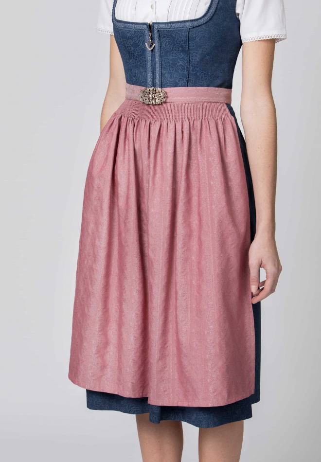 Stockerpoint Dirndl Roseline Blau-altrosa 30