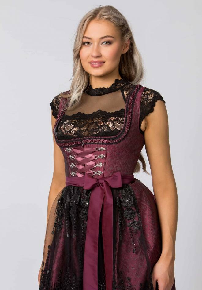 Stockerpoint Dirndl Sanja Bordeaux 32