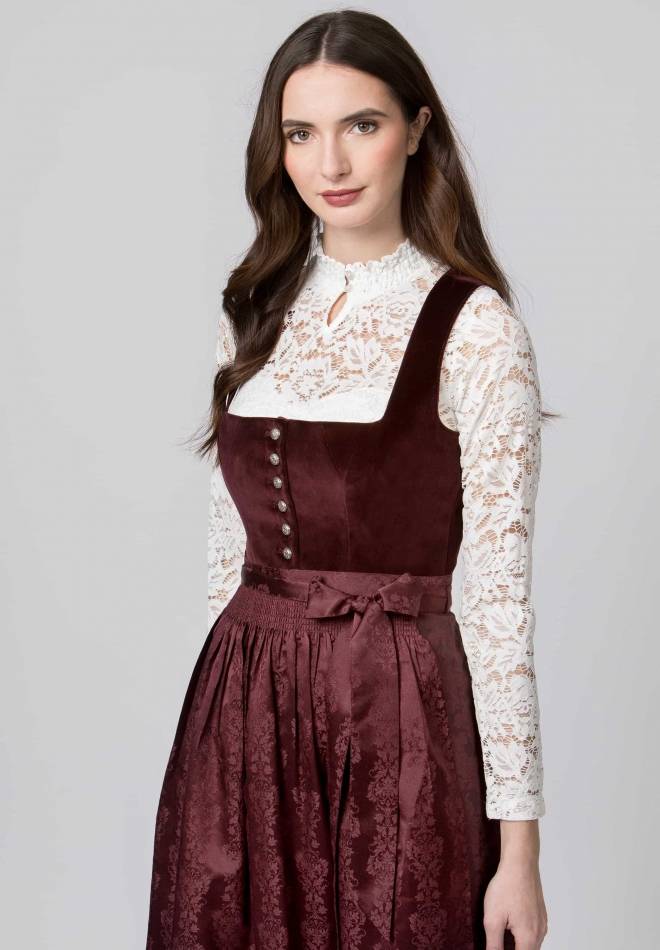 Stockerpoint Dirndl Viktoria Bordeaux 32