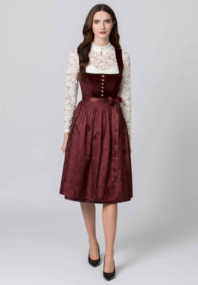 Stockerpoint Dirndl Viktoria bordeaux 32