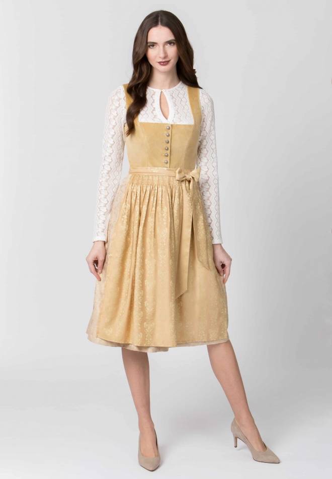 Stockerpoint Dirndl Viktoria senf 32