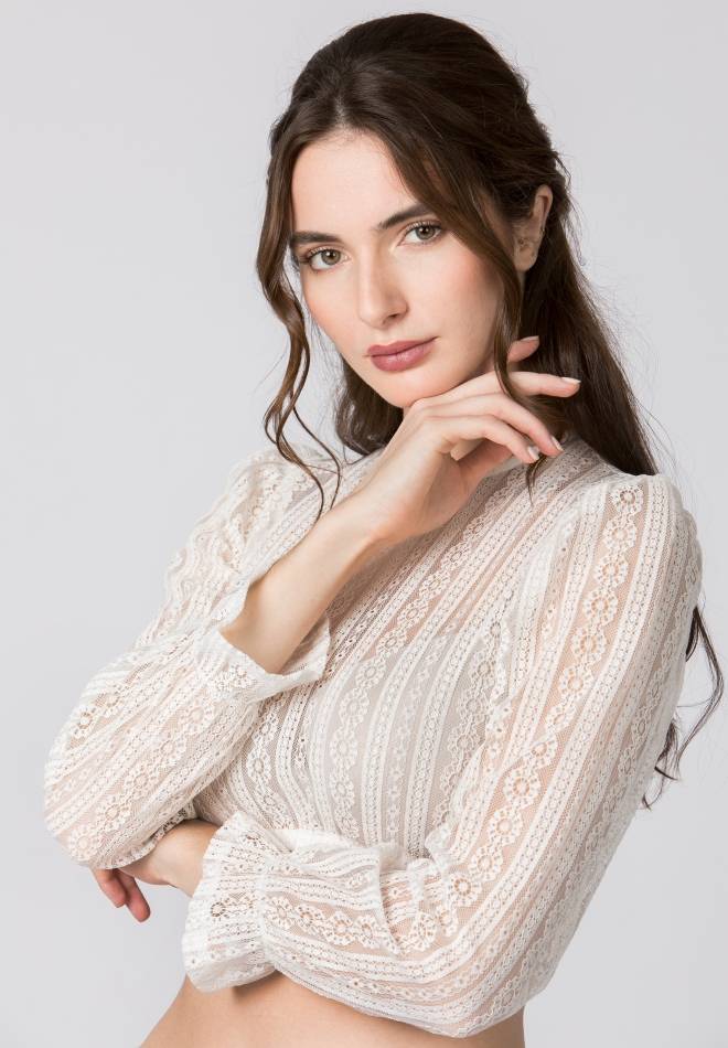 Stockerpoint Dirndlbluse Kalinka Creme 34