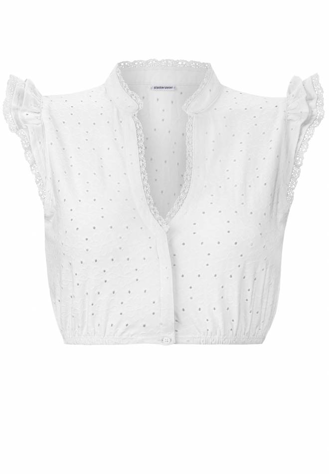 Stockerpoint Dirndlbluse Oriana weiss 32