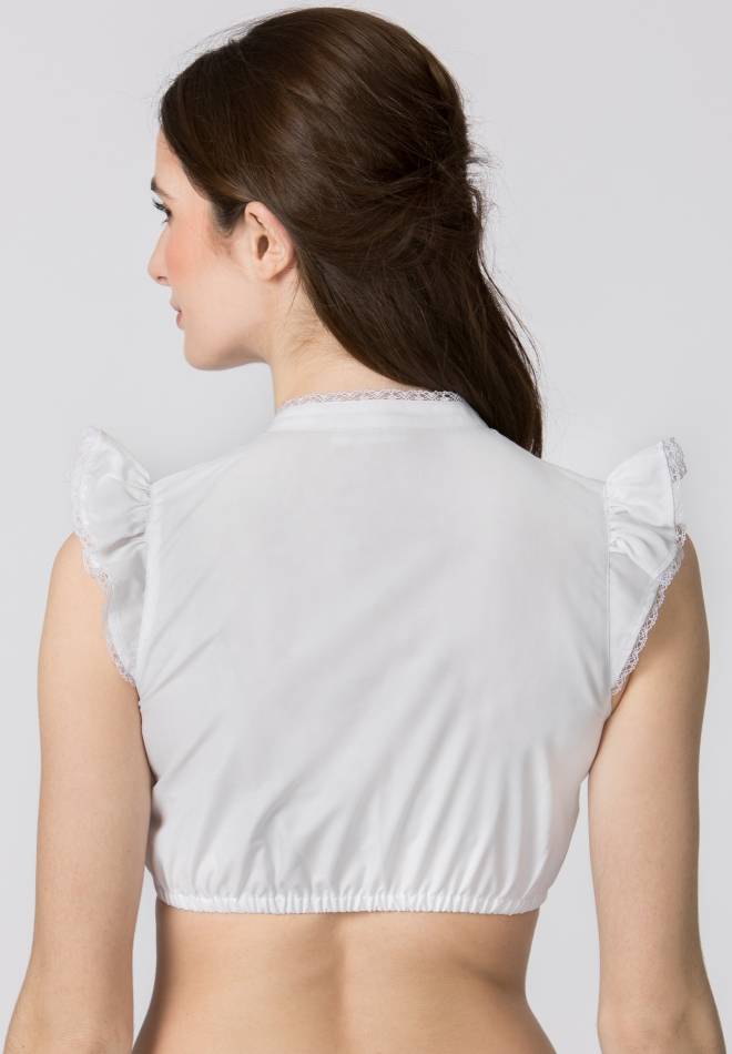 Stockerpoint Dirndlbluse Satine Weiss 30