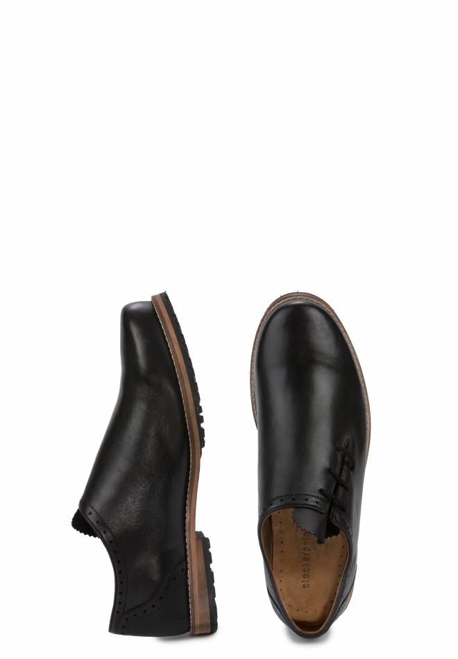 Stockerpoint Haferlschuh Granada Schwarz Nappa 41