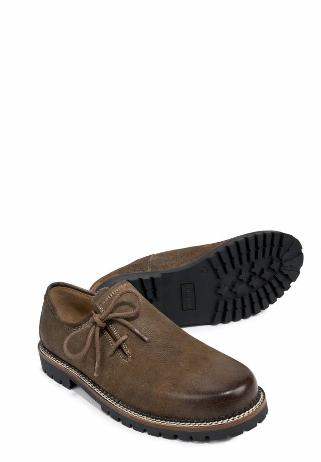 Stockerpoint Haferlschuh Hartmut braun gespeckt 43