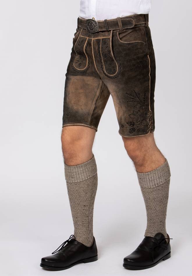 Stockerpoint Hose Almbräu Sepia Raw-schwarz 46