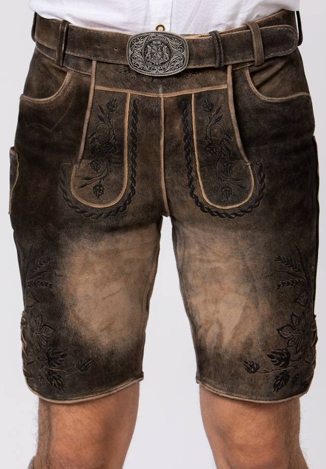 Stockerpoint Hose Almbräu Sepia Raw-schwarz 46