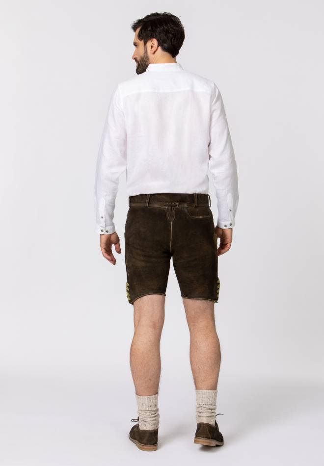 Stockerpoint Hose Hubert Dunkelbraun-grün 46