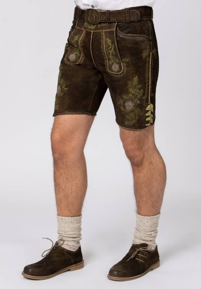 Stockerpoint Hose Hubert Dunkelbraun-grün 46