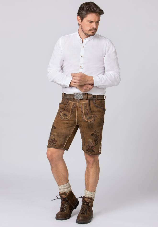 Stockerpoint Hose Umberto tabak vintage-rot 48