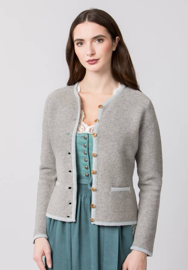 Stockerpoint Jacke Caro Grau-hellblau 34