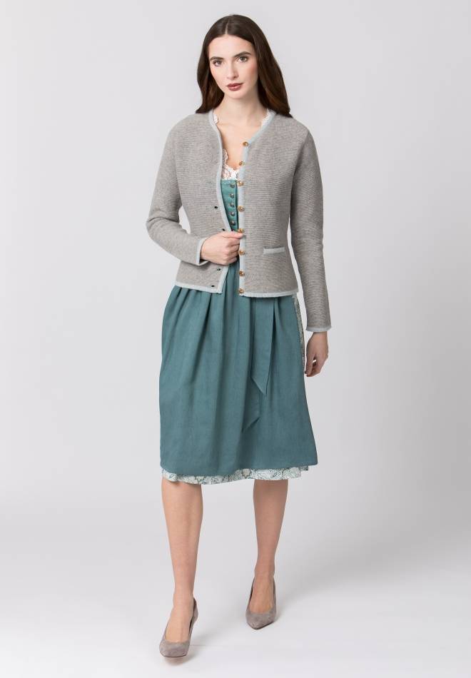 Stockerpoint Jacke Caro grau-hellblau 34