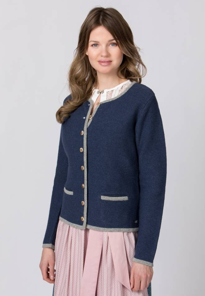 Stockerpoint Jacke Caro Nachtblau-grau 34