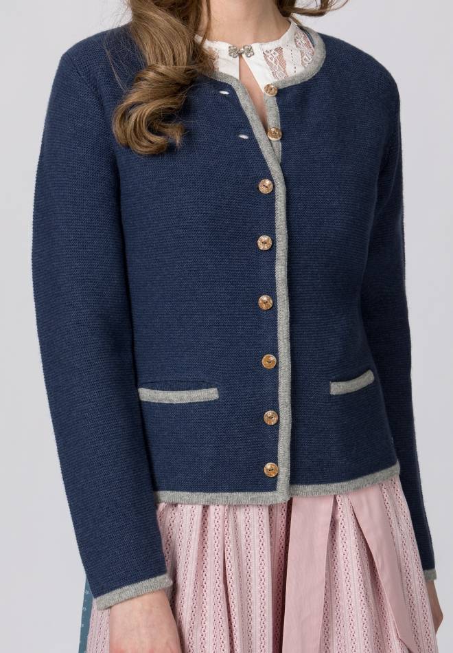 Stockerpoint Jacke Caro Nachtblau-grau 34