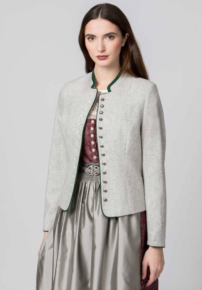 Stockerpoint Jacke Elisabeth Hellgrau-grün 36