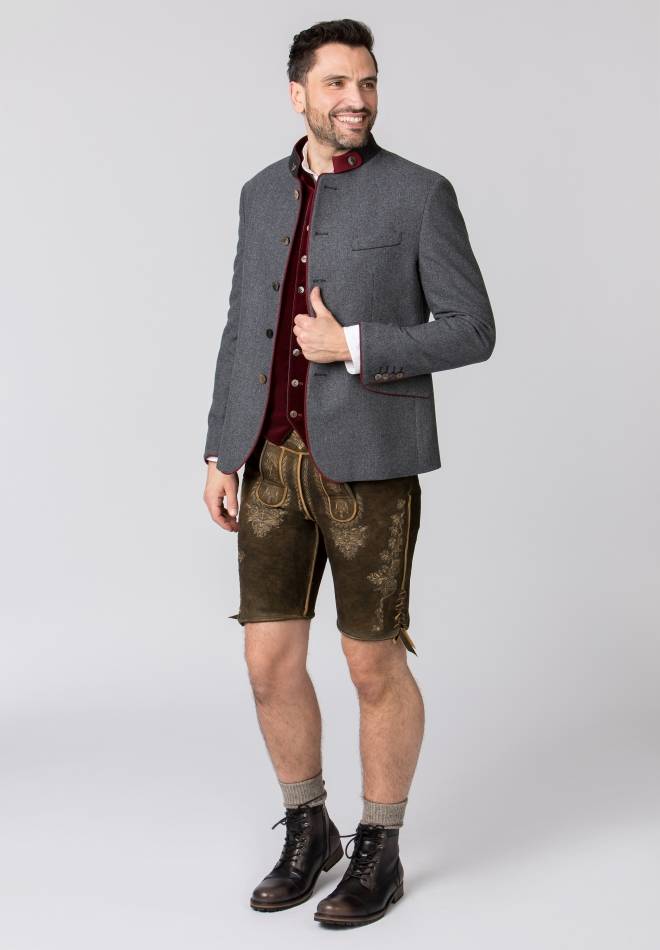 Stockerpoint Jacke Luciano Stein-rot 44