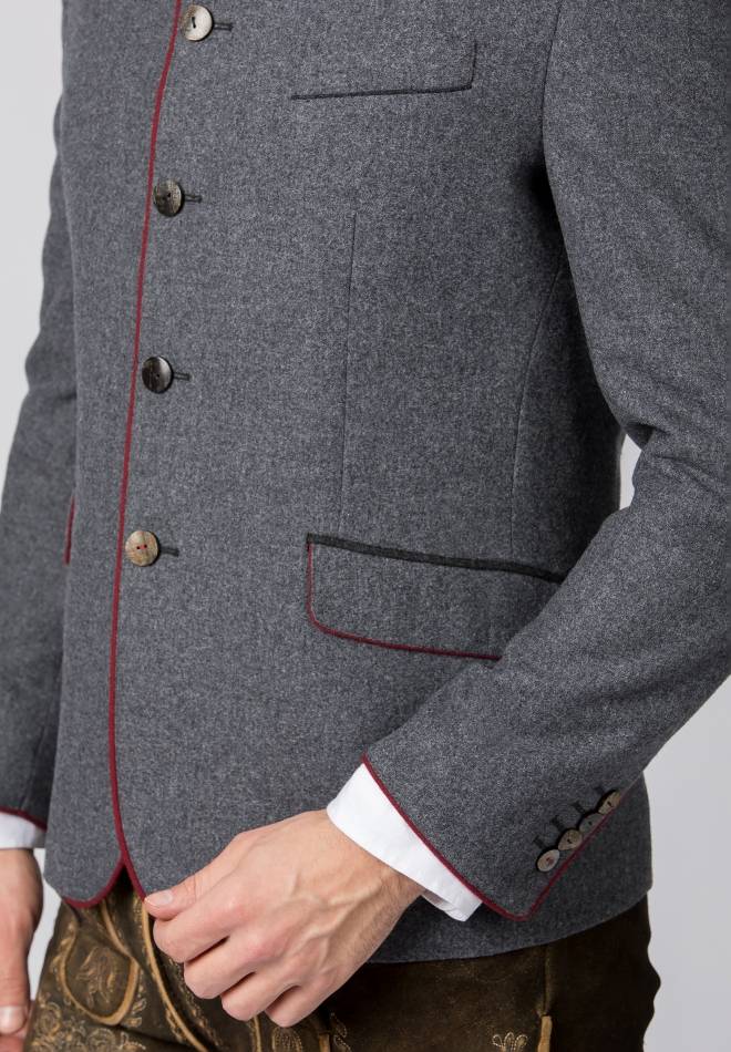 Stockerpoint Jacke Luciano Stein-rot 44