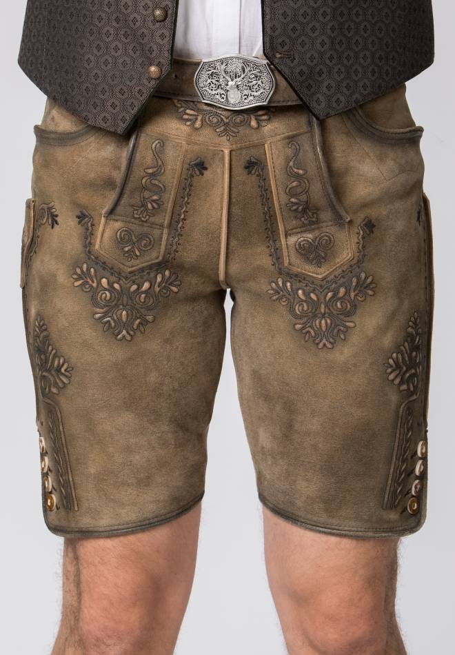 Stockerpoint Lederhose Artur Ahorn Gespeckt 44