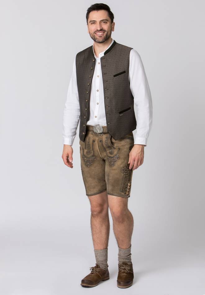 Stockerpoint Lederhose Artur ahorn gespeckt 44