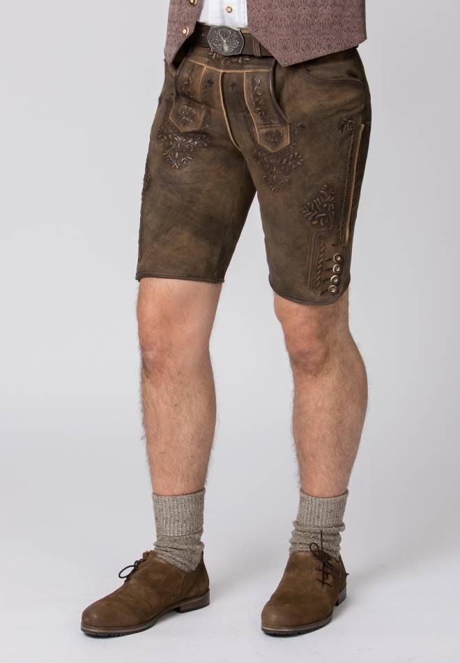 Stockerpoint Lederhose Artur Muskat Gespeckt 44