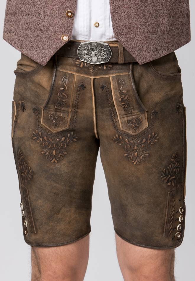 Stockerpoint Lederhose Artur Muskat Gespeckt 44