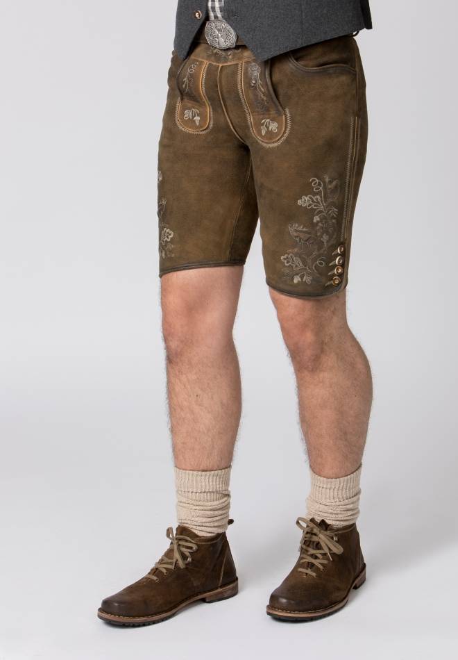 Stockerpoint Lederhose Bastian Havanna Gespeckt 44