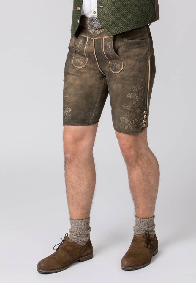 Stockerpoint Lederhose Bastian Kiesel Gespeckt 44