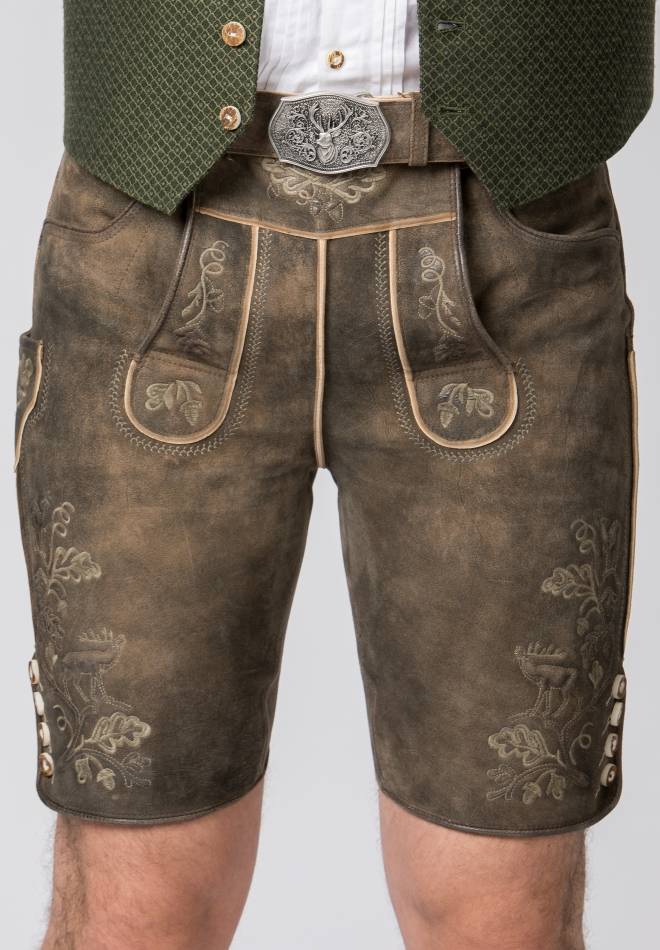Stockerpoint Lederhose Bastian Kiesel Gespeckt 44