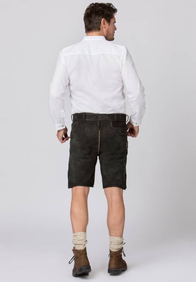 Stockerpoint Lederhose Bertl Graphit Gespeckt 44