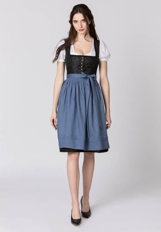 Stockerpoint Schürze Mina rauchblau 1 (34-38)