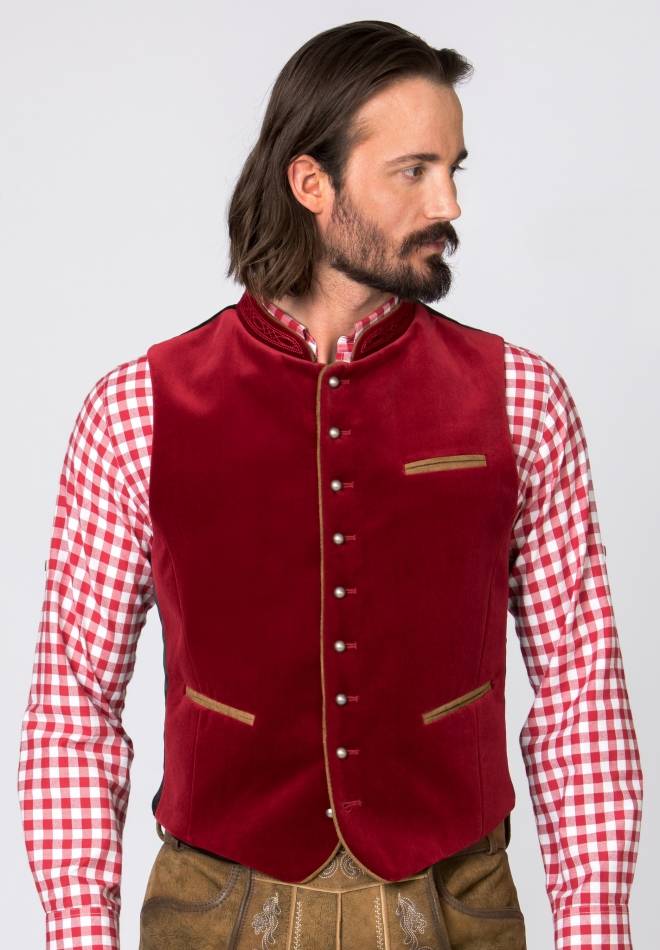 Stockerpoint Weste Ricardo Dunkelrot 46