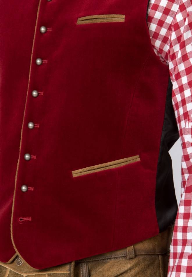 Stockerpoint Weste Ricardo Dunkelrot 46